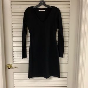 Long sleeve black dress